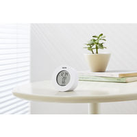 タニタ 温湿度計 時計 温度 湿度 デジタル 卓上 マグネット ホワイト TT-585-WH 5個