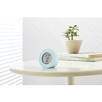 タニタ 温湿度計 時計 温度 湿度 デジタル 卓上 マグネット ライトブルー TT-585-BL 5個