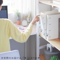 リヒトラブ リクエスト Ｄ型リングファイル 4穴 A4タテ 背幅41mm 青 G1270-24 1箱（10冊入）