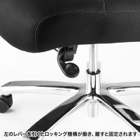 高耐荷重オフィスチェア ブラック SNC-NET23BK 1個（直送品）