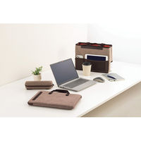 ライオン事務器 ノートパソコン用ケース レビモ NB-27 ブラウン 15186 1個