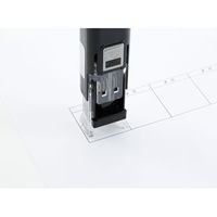 シヤチハタ DNEXキャップレス15号 本体ブラック 朱(印面別売) XGL-CL15H-OR 1個