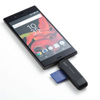 サンワサプライ TYPE-Cコンパクトカードリーダー ADR-3TCMS6BK 1個