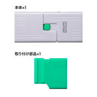 【処分品】サンワサプライ SDカードスロット取付けセキュリティ（eセキュリティ・グリーン） SLE-27-G 1セット（直送品）