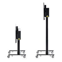 サンワサプライ 60型～84型対応電動上下昇降ディスプレイスタンド CR-PL28BK 1台（直送品）