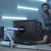 エルゴトロン MXV モニターアーム スリムタイプ ホワイト 34インチ(3.2～9.1kg)まで VESA規格対応 45-486-216 1台