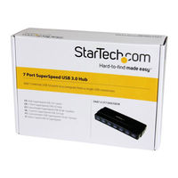 Startech.com 7ポートUSB 3.0ハブ 卓上用 ACアダプタとケーブル付属 ST7300USB3B 1個