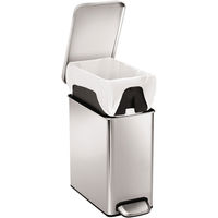 simplehuman プロファイルステップカン 10L シルバー CW1898 1個