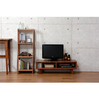 【軒先渡し】萩原 umberシリーズ ラック VCC-7255 ブラウン （約）幅40×奥行30×高さ111.5cm 1台（直送品）