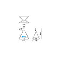 TIMEZ KFシリーズ テレビスタンド ブラック/木目 幅565×奥行400×高さ605mm KF-130B 1台（直送品）