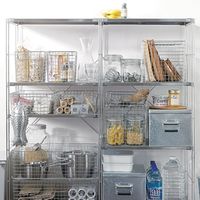 【まとめ買いセット】無印良品 ステンレスワイヤーバスケット6 約幅51×奥行37×高さ18cm 4個 良品計画