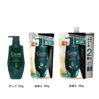 CLEAR（クリアフォーメン）メンズ スカルプシャンプー トータルケア ポンプ 男性用 本体 350g ユニリーバ