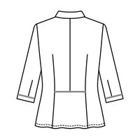 サーヴォ オーバーブラウス 七分袖 レディース 制服 事務服 ネイビー 17号 GOBL-2601-K3 1着（直送品）