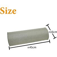 硬め ストレッチ 3個 ブラウン 約16Rx45cm ヨガポール エクササイズ 体幹 ダイエット 便利 おうち時間 姿勢 インテリア（直送品）