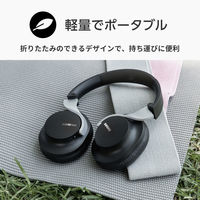 SHURE ワイヤレスノイズキャンセリングオーバーイヤーヘッドホン／ブラック SBH1DYBK1-J 1個（直送品）