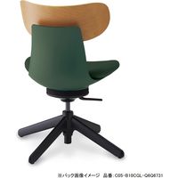 【組立設置込】コクヨ イングライフ 固定肘 背合板 4本脚 ミディアムグレージュ×ミディアムアッシュ 1脚（直送品）