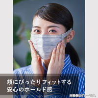 大王製紙 エリエール ハイパーブロックマスク エリカラ グレー 小さめサイズ 1箱（30枚入）日本製 カラーマスク