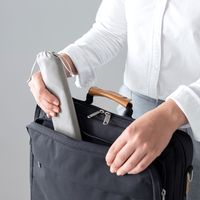 サンワサプライ ノートパソコン用モバイルスタンド(角度調整・折りたたみタイプ) PDA-STN53BK 1個（直送品）