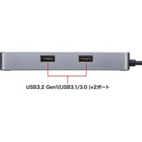 サンワサプライ USB Type-C ドッキングステーション USB-DKM2BK 1個（直送品）