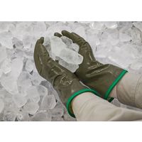 【ビニール手袋】 ショーワグローブ 防寒テムレス No.282 オリーブグリーン M 1双