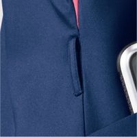 明石スクールユニフォームカンパニー ユニセックスVネックスクラブ ネイビー×ロゼ 5L UQM1537-593-5L 1枚　スクラブ（直送品）