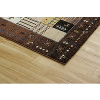 イケヒコ イビサ ラグ 1600×2300mm ブラウン 1320370060401 1枚（直送品）