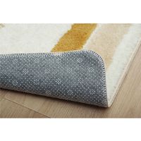 イケヒコ ふわっとストライプ バスマット 500×750mm ベージュ 1300840020501 1枚（直送品）