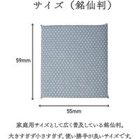 イケヒコ 錦 固綿 550×590mm ブルー 1240870042408 1セット(5枚入)（直送品）