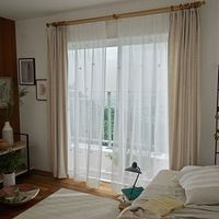 スミノエ コルネ セミオーダー レースカーテン ギモーヴ 2900×1390mm ピンクグレー １セット(2枚入)（直送品）