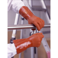 ショーワグローブ ショーワ 塩化ビニール手袋 No620ニューロングビニローブ オレンジ Lサイズ NO620-L 1双 383-9974（直送品）