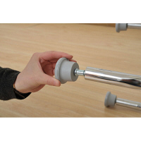 YAMAZEN　2WAYバーカウンターチェア　スケルトンブルー　（直送品）