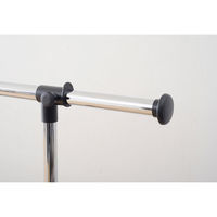 YAMAZEN パイプハンガー伸縮シングルタイプ ブラック MKS-SS(BK(S 1台