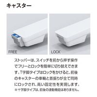 【組立設置込】コクヨ ビエナ U字形 T字 キャスター脚 配線無 1500×750×720mm MT-VU157P81MV5-C 1台（直送品）