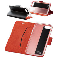 iPhone SE 第3・2世代/8/7 用 ケース カバー レザー 手帳 ブラック PM-A22SPLFUBK エレコム 1個（直送品）