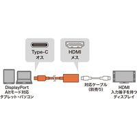 サンワサプライ USB Type C-HDMI変換アダプタ(4K/60Hz/HDR対応) AD-ALCHDR02 1個