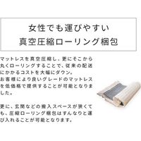 三栄コーポレーション 圧縮梱包ポケットコイルマットレス厚さ20CMシングル A1-EX2PSM_AS 1個（直送品）