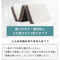 三栄コーポレーション 圧縮梱包三つ折りボンネルコイルマットレス厚さ17CMシングル A1-3FPRBSM_AS 1個（直送品）