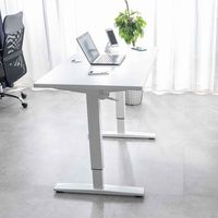 三栄コーポレーション 高さ・角度調整付き昇降式デスク 幅120cm 折り畳み可能PCデスク WH A1--QIZDSKWH_AS 1個（直送品）