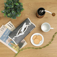 LB ティッシュケース ヘリンボーン ブラック 27627 1袋(6個入) 不二貿易（直送品）