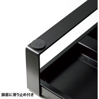 サンワサプライ 電源タップ+USBハブ付き机上ラック(W500) MR-LC204BKN 1台（直送品）