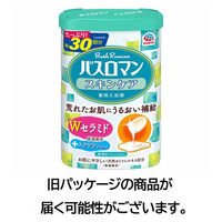 入浴剤 温泉成分 保湿 バスロマン スキンケア Ｗセラミド ホワイトフローラルの香り 600g にごりタイプ アース製薬 1セット（1個×4）