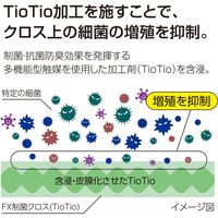 テラモト FX制菌クロス(TioTio) 黄 20×30 CL3749405 1セット(10枚)（直送品）