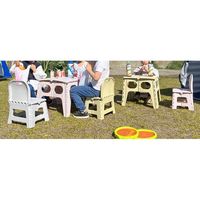 アイ・エル・シー アウトドアコンパクトテーブル LG-FT480TA 1セット(8個入)（直送品）