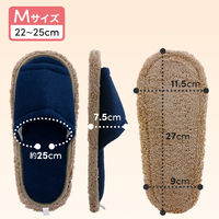 レック 激落ちくん おそうじスリッパNEO ネイビー M 22cmー25cm