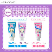 歯磨き粉 子供用 アパガード アパキッズ ペーストタイプ 低発泡 グレープ 60g 1セット（2本）虫歯予防 サンギ