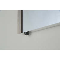 Jフロント建装　割れない軽量ミラー　幅400×高さ1500mm　シルバーフレーム　（直送品）