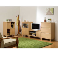 白井産業 ネオスタ ナチュラル色のコンパクトキャビネット ガラス扉タイプ（直送品）