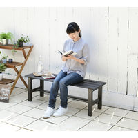 ガーデニング用品　YAMAZEN 折りたたみ縁台120cm OLE-120(DBR)　1台（直送品）