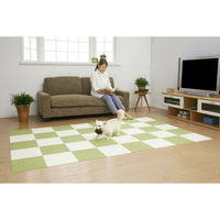 サンコー 撥水おくだけタイルマット20枚入り グリーン KH-93 1セット