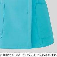 フォーク レディスジップスクラブ バーガンディ LL HI704-16-LL 1枚　スクラブ（直送品）